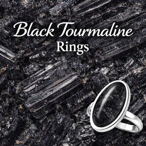 Elegant Black Tourmaline Silver Ring